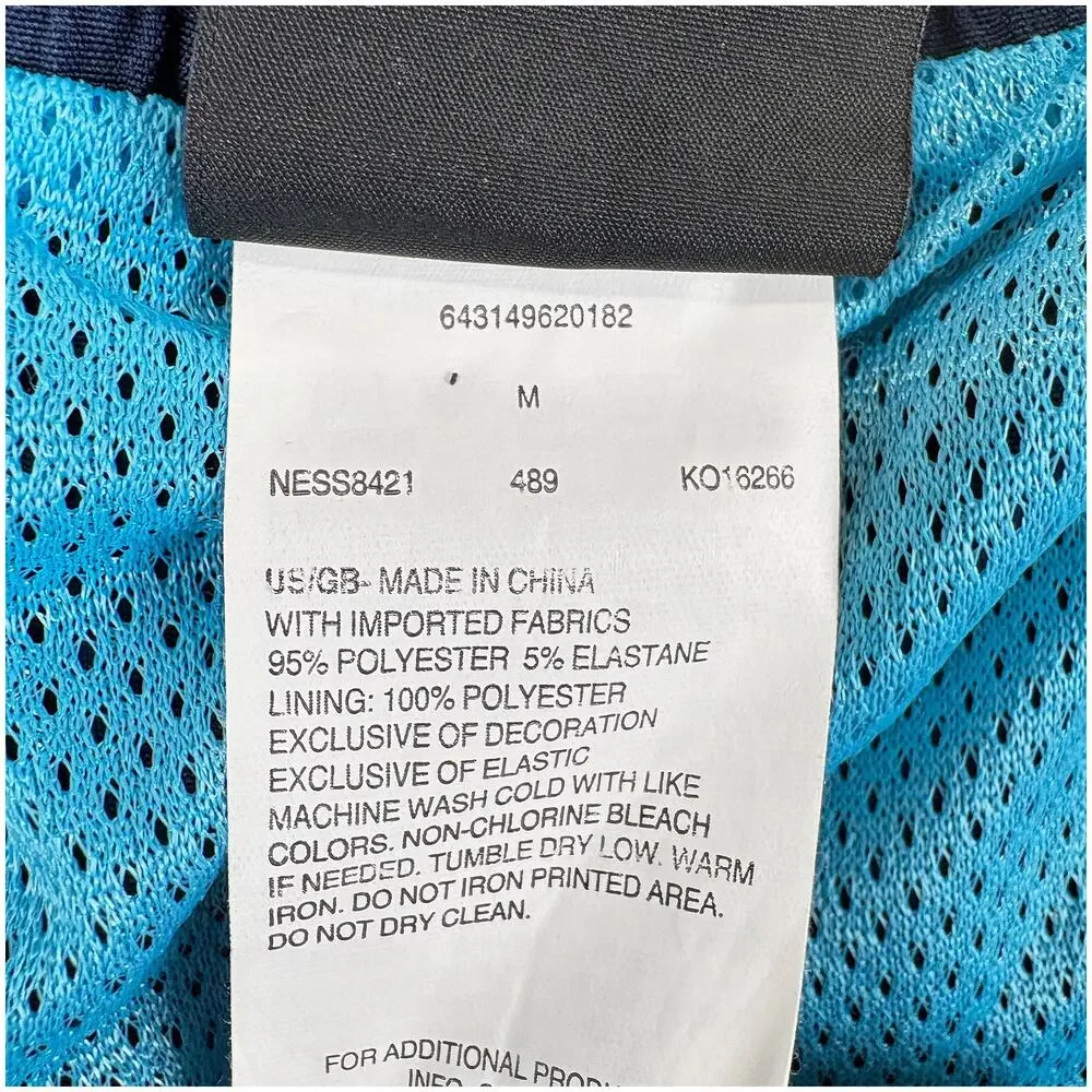 Nike Volley Swim Trunks Mens M Blue 11” Quick Dry Lined Beach Athletic Shorts